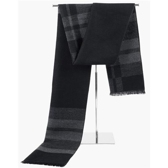 Mens Scarf Winter Warm Plaid Scarf Soft Long Classic Cashmere Scarves for Men - Picture 2 of 7